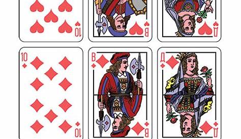 Deck of Classic Ornate Playing Cards Printable Template | Free