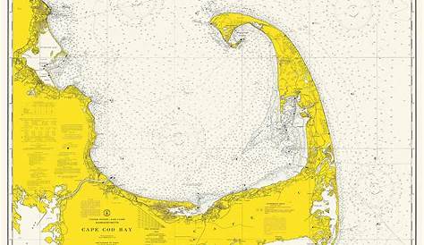 0419-Cape Cod Bay 1968 Nautical Chart by NOAA | Etsy