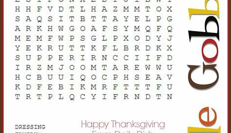 thanksgiving crossword free printable