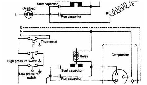 wiring diagram of refrigerator compressor