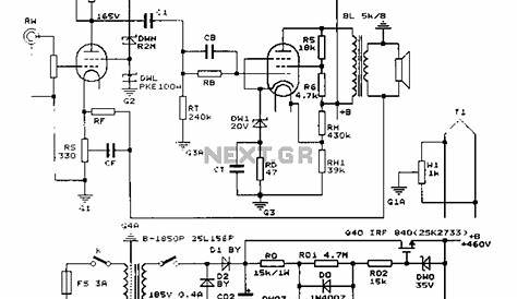 1w tube amp schematic