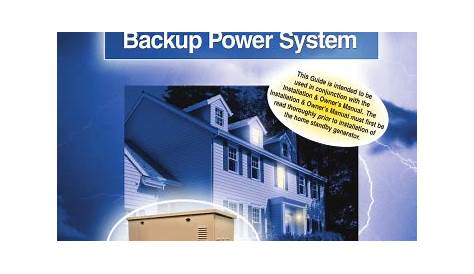 Generac Power Systems GUARDIAN SERIES Installation Manual | Manualzz