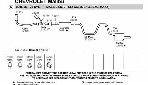 2009 Chevy Malibu Exhaust System Diagram - diagramwirings