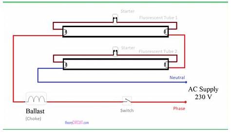 fluorescent lights wiring diagram parallel