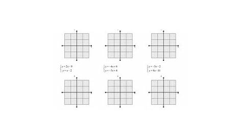 solving systems of equations by graphing worksheets answers