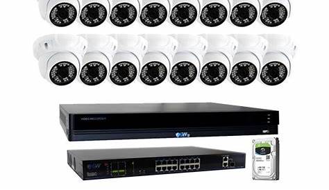 GW Security 16 Channel 5MP H.265 NVR IP Camera Network PoE Surveillance