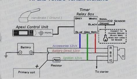 motorsports turbo timer wiring diagram schematic