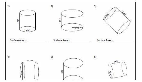 Surface Area Worksheets | Area worksheets, Volume worksheets, Volume math