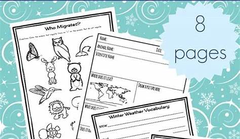 Winter Science Activity Printables - Homeschool Printables for Free