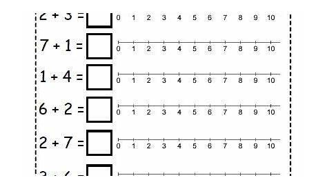 Number Line addition worksheets free printables number line addit