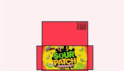 Sour patch 3D paper squishy in 2023 | Paper toys template, Free