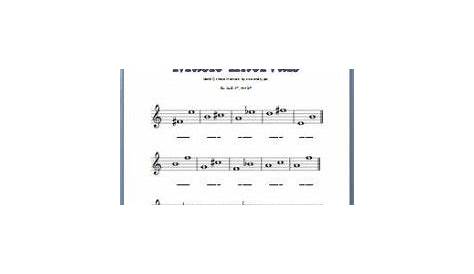 Free Printable Music Theory Worksheets | Ear Training and Improv