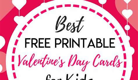 Free Printable Valentine Cards for Kids - Essentially Mom