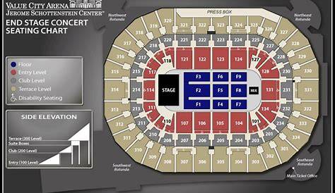 Value City Arena Seating Chart With Seat Numbers | Elcho Table