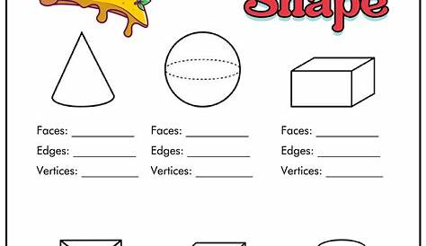 solid shapes worksheets
