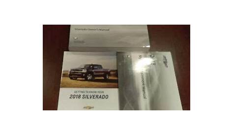 2018 Chevrolet Silverado Owners Manual OEM Owner's Guide Book 18 Chevy