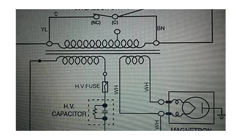 Neff H7871A2GB 800 Watts Convection / Microwave Oven Circuit diagram