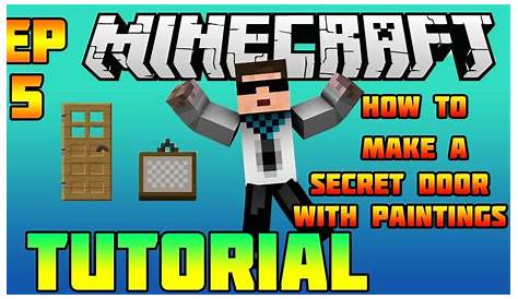 how to make secret painting door minecraft