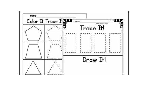 2D Shapes Worksheets Preschool Kindergarten by Ready Set Learn | TpT