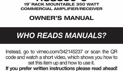 rockville ppa50 owner manual