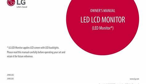 LG 34WL50S OWNER'S MANUAL Pdf Download | ManualsLib
