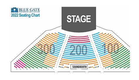 Seating Charts | Blue Gate Theatre | Shipshewana, IN | Indiana Amish