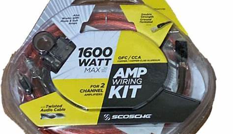 KPA5CCSD Scosche 1600 Watt Amp Wiring Kit for sale online | eBay