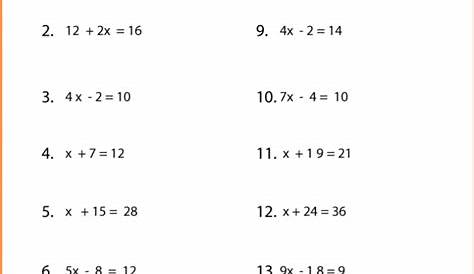 Introductory Algebra Worksheets / Introduction to Algebra Worksheet by