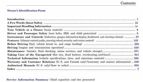 honda cr-v owners manual