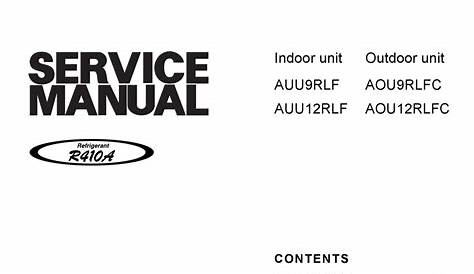 FUJITSU AUU9RLF SERVICE MANUAL Pdf Download | ManualsLib