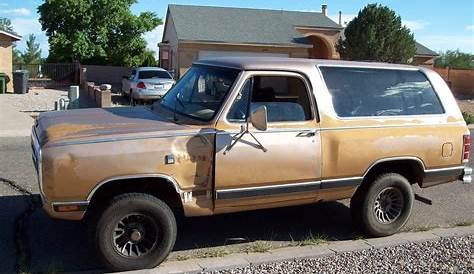 Dodge Ramcharger Questions - I Need body parts for my 1987 Dodge