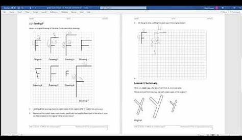 scaled copy worksheets