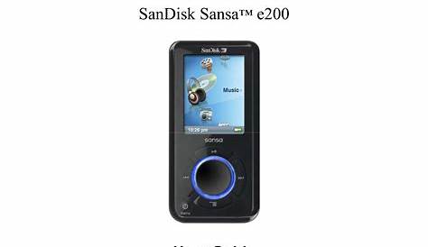 Download free pdf for Sandisk Sansa e260 MP3 Player manual