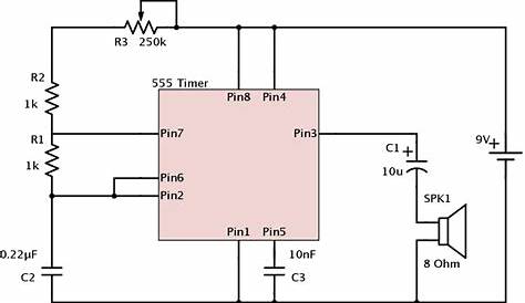 555 Timer Schematic The 555 Timer How To Use It And Some Example