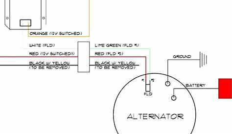 One Wire Alternator Wiring Diagram Ford - Cadician's Blog