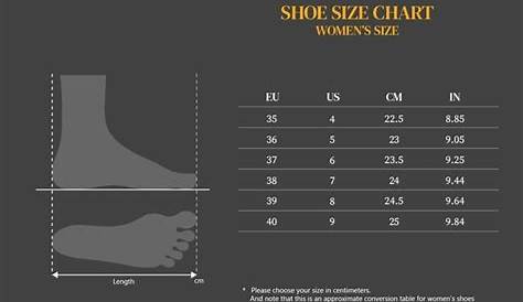 gucci womens shoe size chart