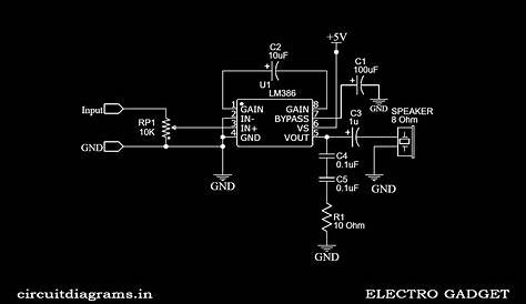 audio amplifier using lm386