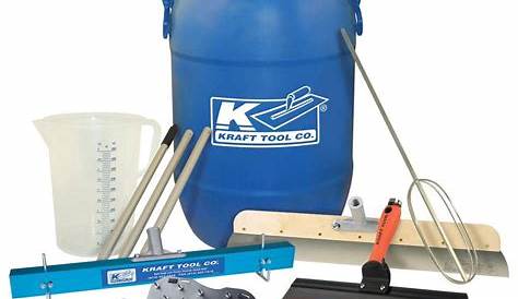 Kraft Tool Co. 7-Piece Self-Leveling Tool Kit with 15 Gal. Mixing