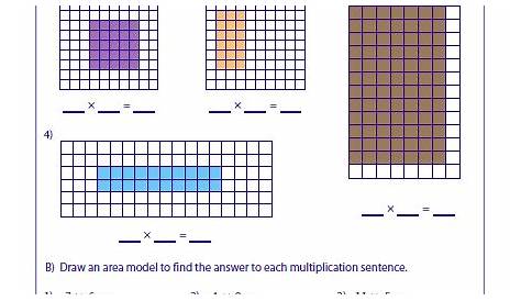Area Model Multiplication 3Rd Grade : Multiplication: Building Arrays