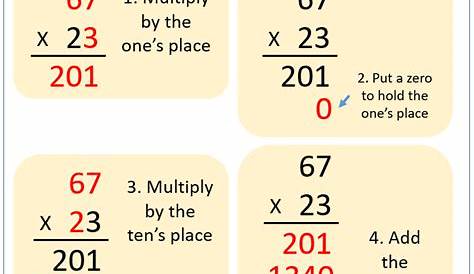 Multiply 2-digit numbers by 2-digit numbers (examples, solutions, songs