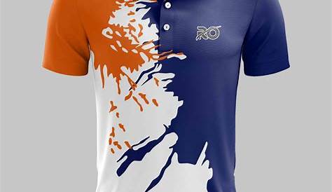 Ro Cricket Jersey Blue White Orange - RO International