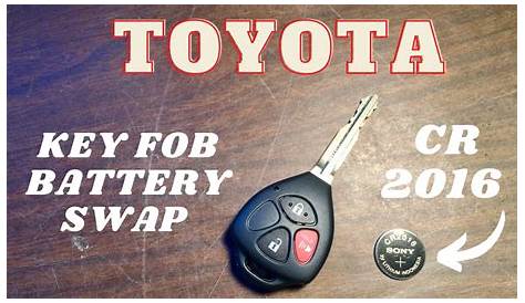 2011 Toyota RAV4 Key Fob Battery Swap CR2016 - YouTube