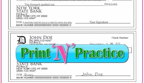 How To Write A Check Worksheet - howtoxzq