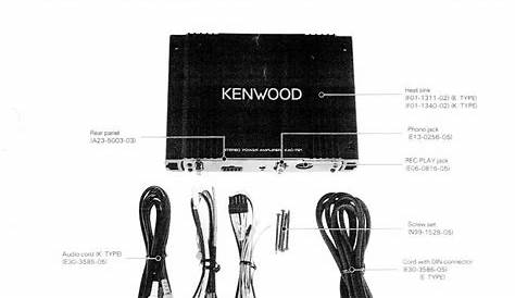 Free Audio Service Manuals - Free download Kenwood KAC 721 Service Manual