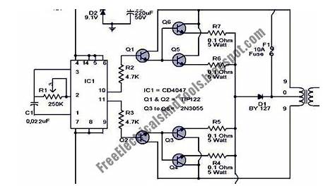 Free Schematic Diagram: 100 Watt Inverter Circuit