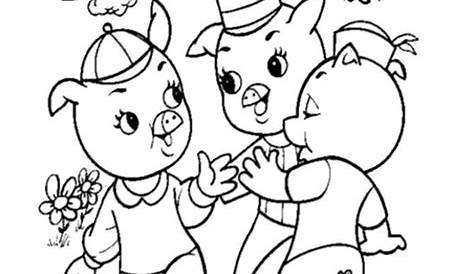 The Three Little Pigs Story Coloring Pages - Coloring Home