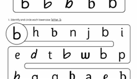 lowercase b worksheet