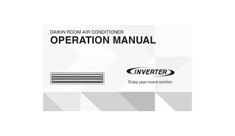 daikin inverter user manual