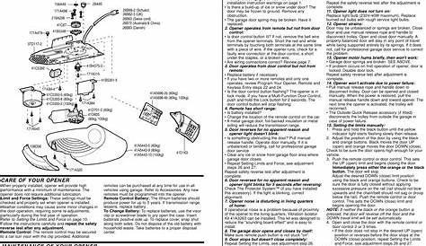 Liftmaster Garage Door Opener 1000A Users Manual