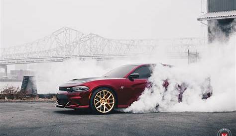 A Bull in Motion: Red Dodge Charger SRT with Blacked Out Mesh Grille